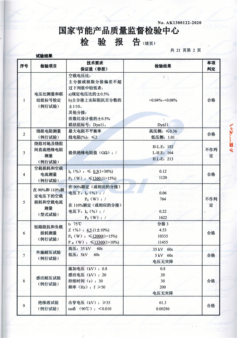 高低压试验报告-S11-1250武胜武胜武胜油浸式变压器-2.jpg